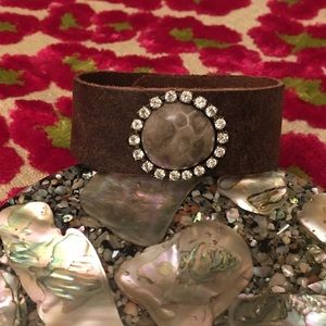 Leather cuff bracelet